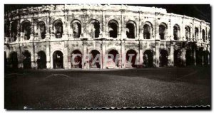 Old Postcard Nimes Les Arenes Roman Views Night