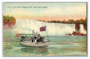 1937 Postcard Maid Of The Mist Views From Canada Vintage Standard View Card 