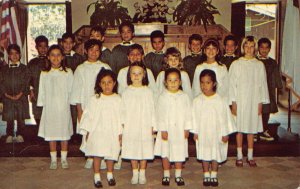 Two Postcards Choir Mokuaikaua Congregational Church Kailua Kona Hawaii~130341