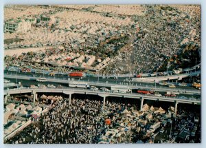 Mina Kingdom of Saudi Arabia Postcard Aerial View of Muna c1950's Vintage