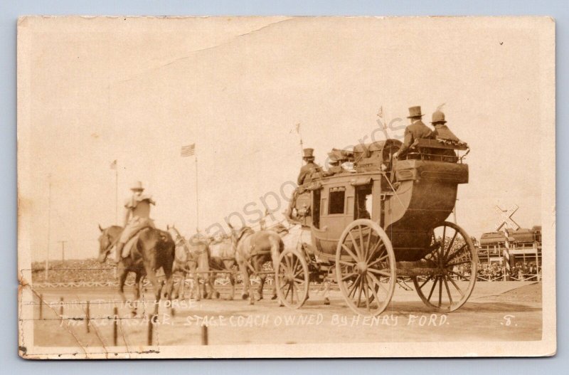J94/ Cumberland Maryland RPPC Postcard c1910 Henry Ford Stage Coach 330