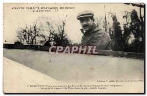 Old Postcard Grande Semaine d & # 39aviation Rouen 19 26 June 1910 Dubonnet a...