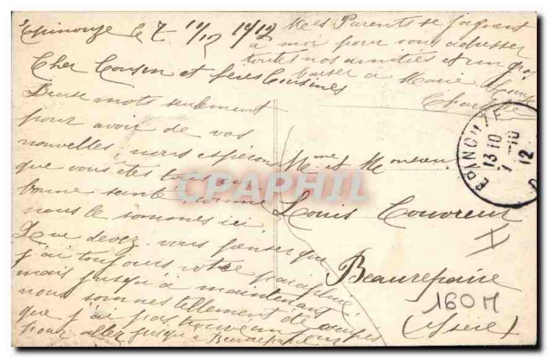 Old Postcard Louvesc Interior Basilica The Chair