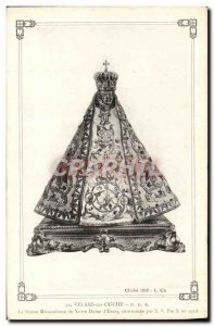 Old Post Card Velars Sur Ouche The Miraculous Statue of Our Lady & # 39Etang