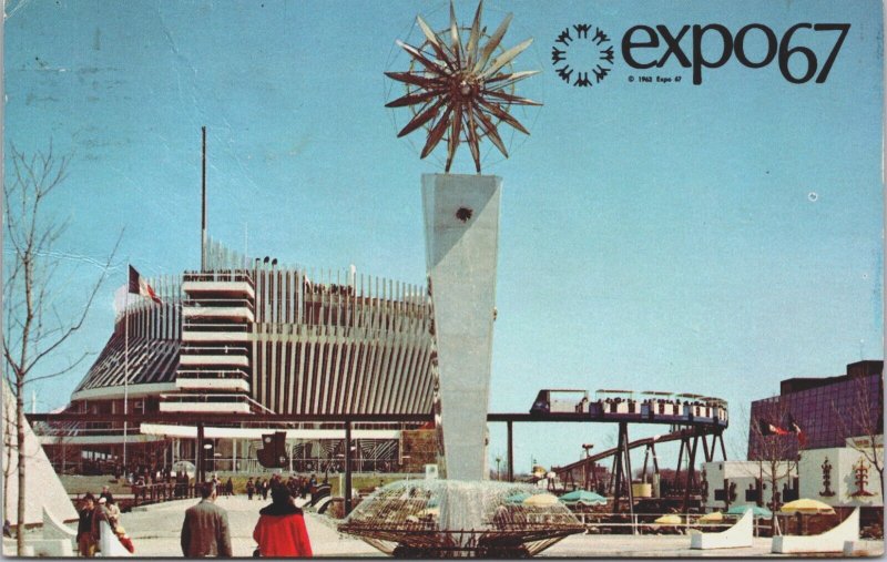 Canada Expo 67 Montreal World Fair Expo Pavilion of France Postcard C199