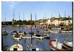 Modern Postcard Pornic Port Au Fond Le Chateau