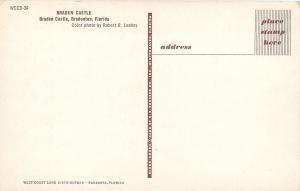 Bradenton Florida~Braden Castle~1950s Postcard