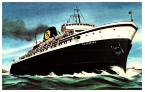 S.S. Spartan of the Great Lakes Ship Postcard