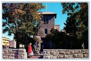 c1960's The City Different San Miguel Mission Santa Fe New Mexico NM Postcard