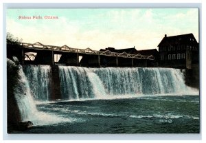 1900-10 Rideau Falls Ottowa Canadian Vintage Postcard F28E