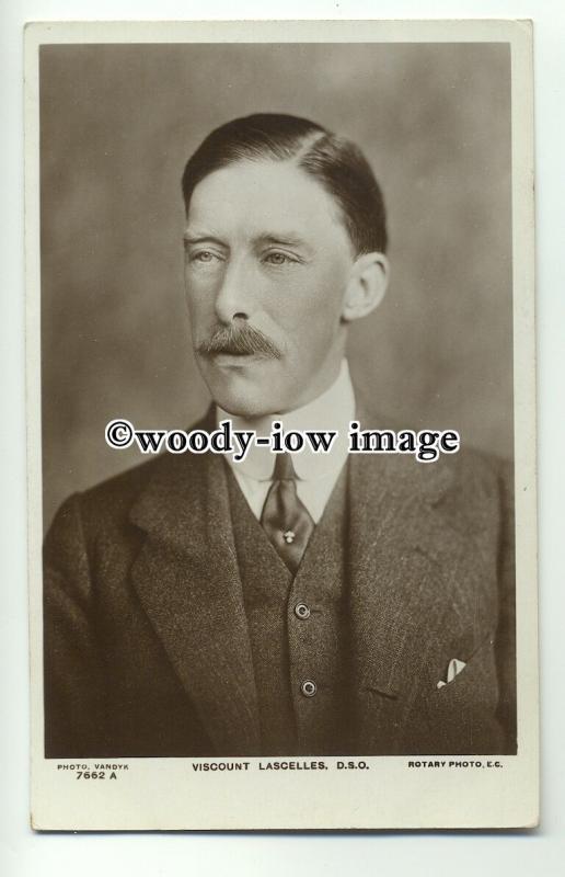 r0738 - Viscount Lascelles husband of Princess Mary - postcard