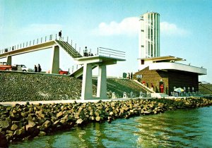 Netherlands Friesland Monument Afsluitdijk Here The Dam Was Closed 28 May 1932