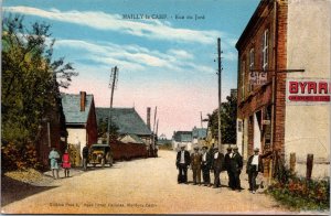 VINTAGE POSTCARD VILLAGE STREET SCENE AT MAILLY LE CAMP FRANCE c. 1905-1910