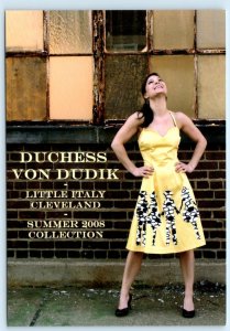 CLEVELAND, OH ~ Advertising DUTCHESS VON DUDIK Fashion 2008 ~ 4x6 Postcard