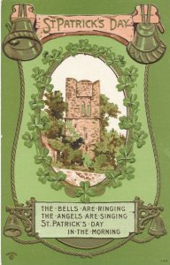 St Patricks Day Greetings - Bells are Ringing - pm 1910 - P. Sander - DB