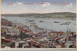 BF8523 vue panoramique de top hanc et do constantinople turkey     Turkey