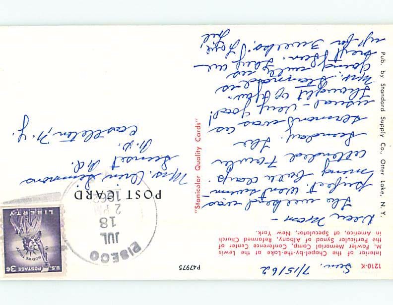 Pre1980 CHURCH SCENE Adirondacks Speculator New York NY A9167 United States New York