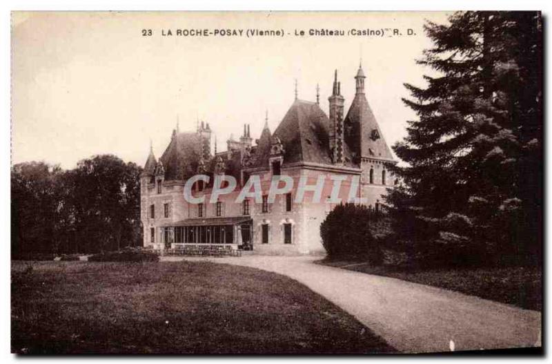 Old Postcard La Roche Posay The castle (casino)