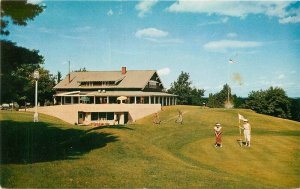 1950s Michigan Traverse Golf Course Country Club AveryColor Postcard 22-11057