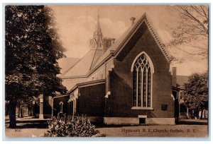 c1910 Plymouth ME Church Chapel Street Buffalo New York Vintage Antique Postcard