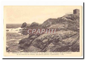 Penmarch Saint guenole Old Postcard Rocks of victims (c & # 39est has the & #...