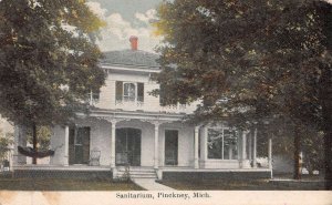Pinckney Michigan Sanitarium, Color Lithograph Vintage Postcard U12215