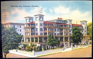 Vintage Postcard 1948 Patridge Inn, Augusta, Georgia (GA)