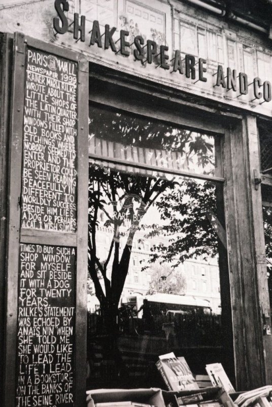 Shakespeare & Company Paris French Book Shop Store Postcard