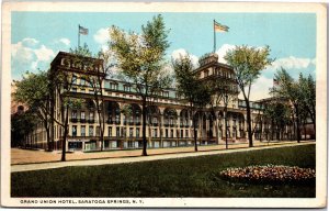 Postcard NY Saratoga Springs Grand Union Hotel