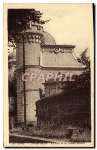 Old Postcard Juvisy Observatory Tower and the Sundial