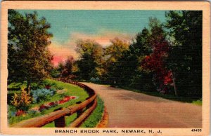 Postcard HIGHWAY SCENE Newark New Jersey NJ AN9293