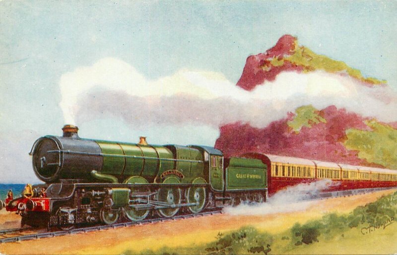 Transportation themed postcard Great Western Railways King George V