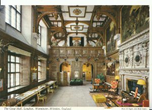 Wiltshire Postcard -The Great Hall - Longleat - Warminster - Ref 18776A