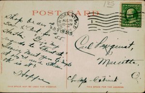 B579 United States New York Elevated Train 1911