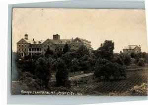 c1910-30 Postcard Kneipp Sanitarium Rome City Indiana Rppc Real Photo