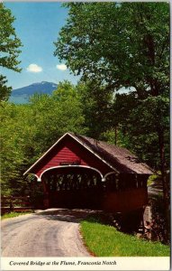 1969 Covered Bridge at The Flume Gorge Franconia Notch NH New Hampshire Vintage