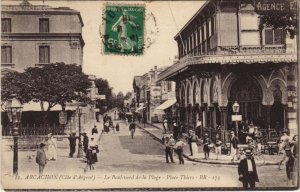 CPA ARCACHON-Le Boulevard de la Plage-Plae Thiers (27662)