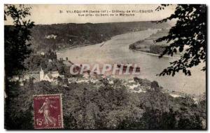 Old Postcard Chateau Villequier Villequier view taken of the Marquise bench