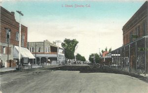 Postcard C-1910 California Dinuba L Street Scene McCracken PNC CA24-2275