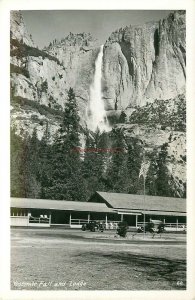 CA, Yosemite Valley, California, Falls, Lodge, No. 60, RPPC