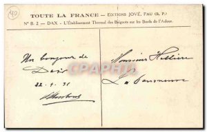 Dax - Thermal Establishment - The Baignots - Old Postcard