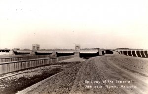 RPPC - Yuma, Arizona - The Spillway of the Imperial Dam - c1930-1950