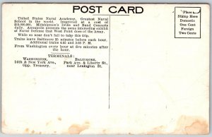 Annapolis Maryland c1910 Postcard US Naval Academy Multiview Armory Flagship