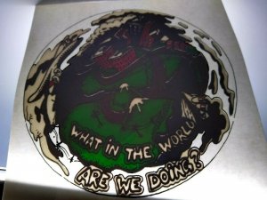 Grateful Dead Original Car Window Decal Psychedelic Swirl What In The World