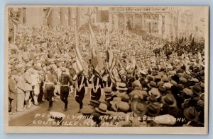 Pennsylvania American Legion Conv. Louisville Kentucky KY RPPC Photo Postcard