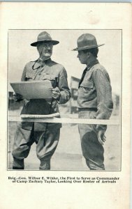 1910s WWI Brig-General Wilder Camp Zachary Taylor Louisville Kentucky Postcard