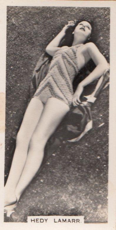 Hedy Lamarr Hollywood Actress Rare Real Photo Cigarette Card