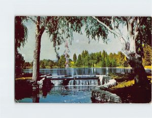 Postcard Idlewild Lake, Idlewild Park, Reno, Nevada