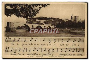 Old Postcard Avignon Pont d'Avignon