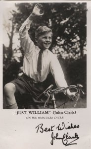 Just William John Clark Hercules Cycle Printed Signed Photo